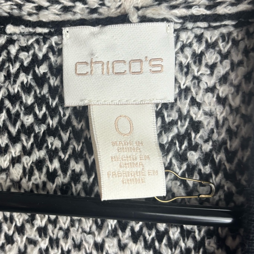 Chico’s 
Zebra fringe Anne vest sweater - Picture 4 of 7